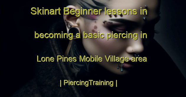 Skinart Beginner lessons in becoming a basic piercing in Lone Pines Mobile Village area | PiercingTraining | PiercingClasses | SkinartTraining-United States